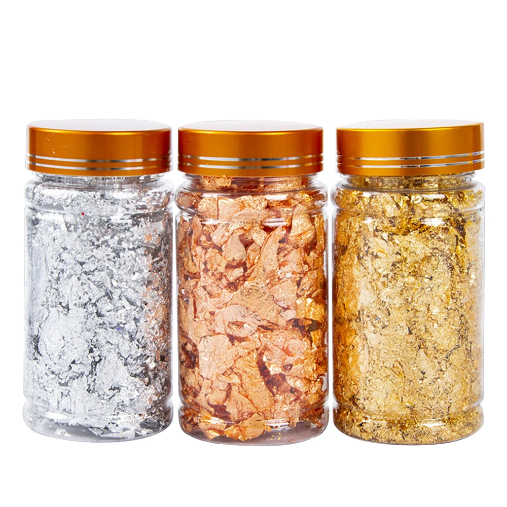 3 шт. хлопья с золотыми листьями для художественного Ремесла бумага украшения