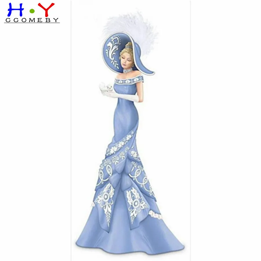 

Dress Lady DIY 5D Diamond Painting Full Round Drill Diamond Painting Creative Character Craft Decoration Gift Diamond Painting
