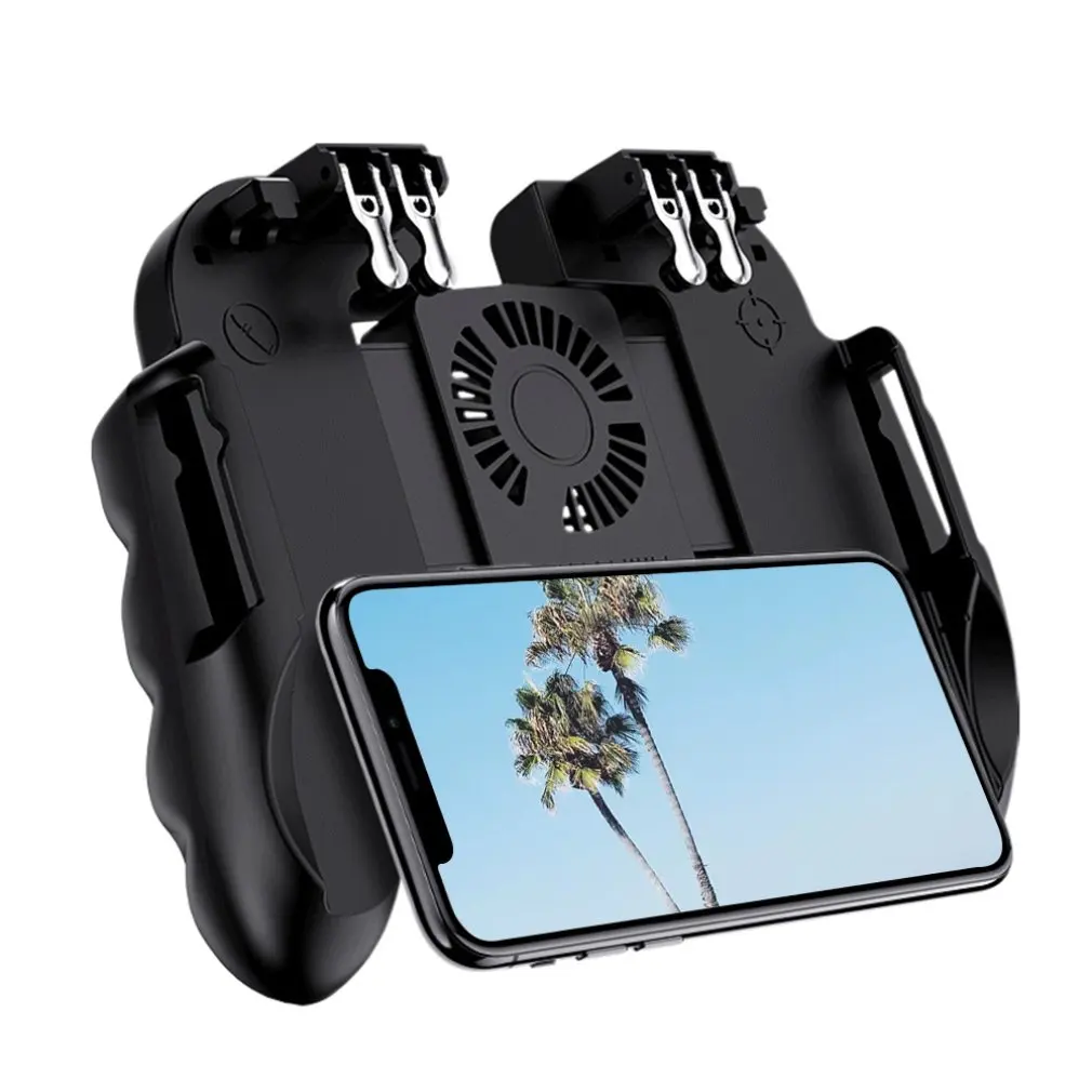 H9 игровой контроллер с вентилятором шесть пальцев джойстик геймпад кулером