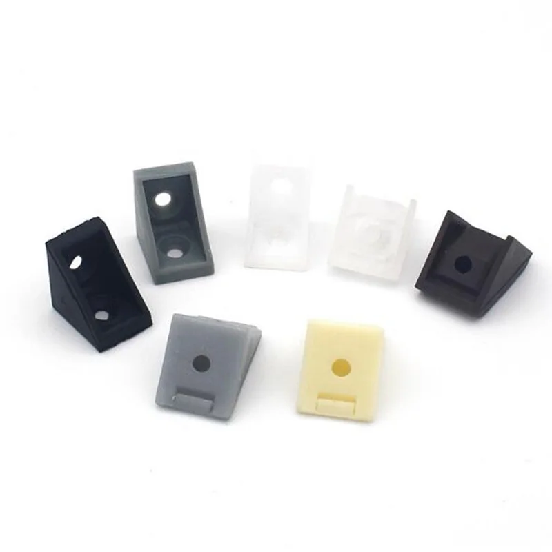 

10pcs Nylon Plastic Corner Brackets Right Angle 90 Degree Cabinet Furniture Closet Angle Connecting Connector Fixing Hardware