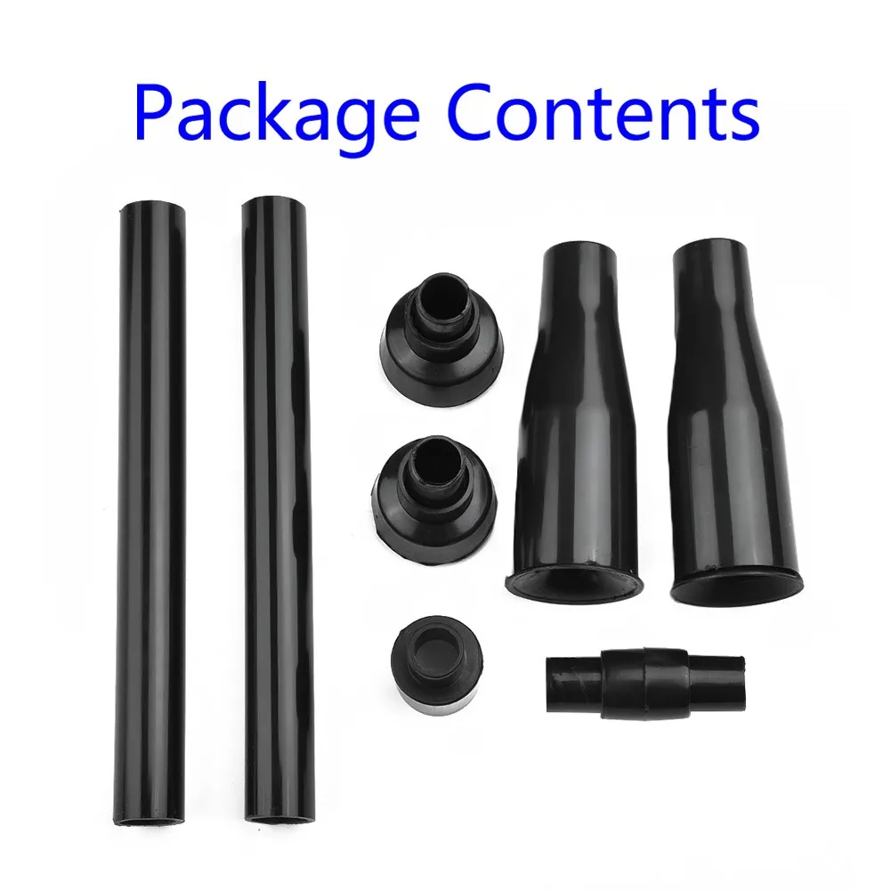8pcs Set Black Home Multi-Functional Garden Fountain Plastic Nozzle Head  Universal Adapter For All Garden Pumps