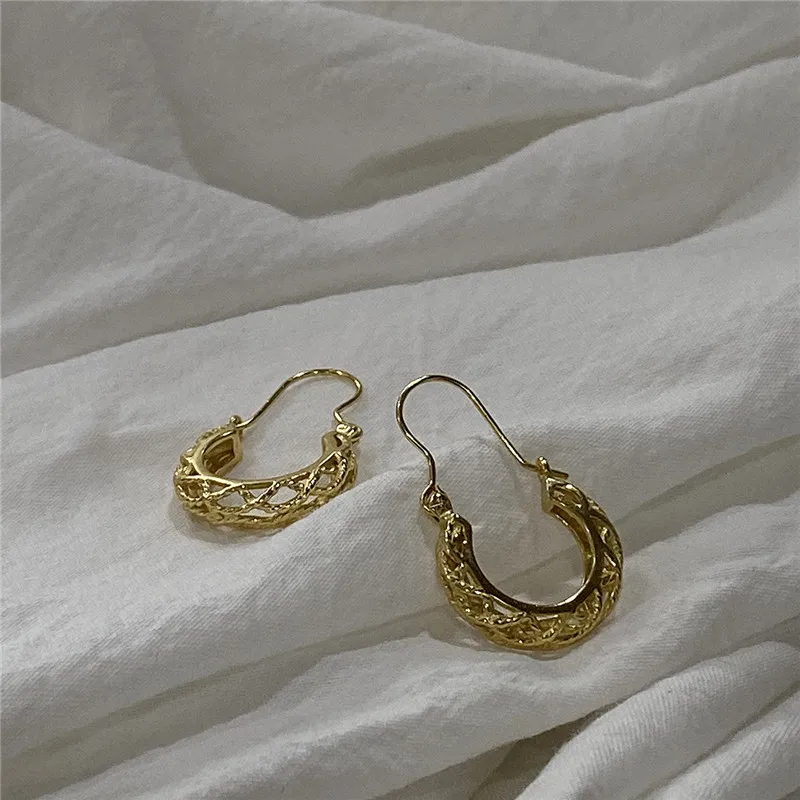 RUIYI реальные 925 стерлингового серебра женские винтажные полые цветочные корзины