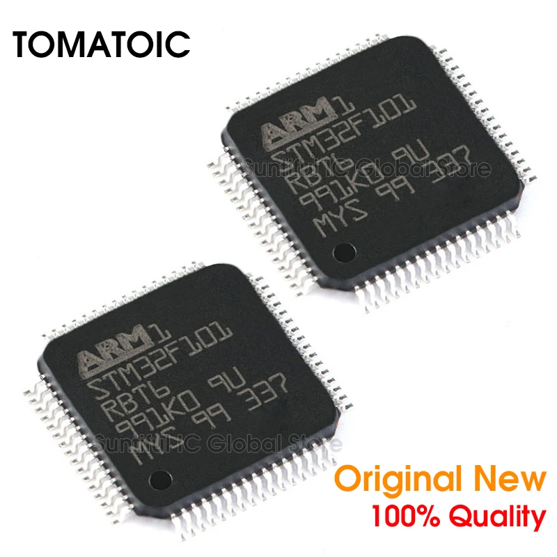 1 шт. STM32F101RBT6 LQFP64 STM32F101RB STM32F101 LQFP-64 32-битный микроконтроллер MCU | Электроника