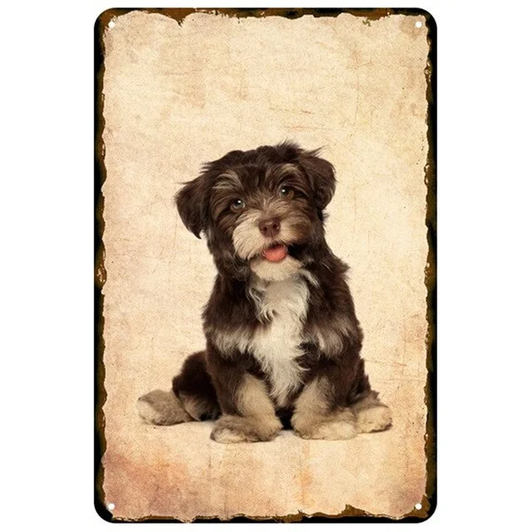 

Dogs Plaque Metal Vintage Tin Sign Pin Up Shabby Chic Decor Metal Signs Vintage Bar Decoration Metal Poster Pub Metal Plate