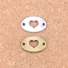 72 шт. подвески сердце разъем 13x20 мм старинные подвески, Винтажные Ювелирные изделия из тибетского серебра, DIY для браслета ожерелье