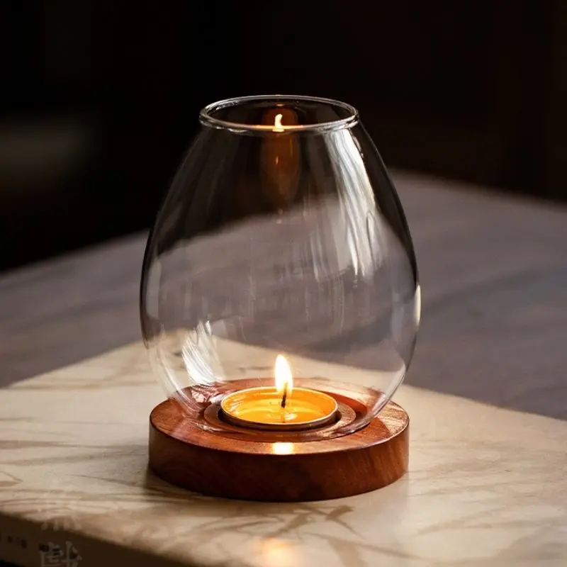 Современный уникальный подсвечник маленький стеклянный романтический
