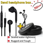 Проводные наушники-вкладыши 3,5 мм, спортивные наушники с басами, наушники для телефона, прочная стереогарнитура с микрофоном, музыка для Samsung Galaxy S6