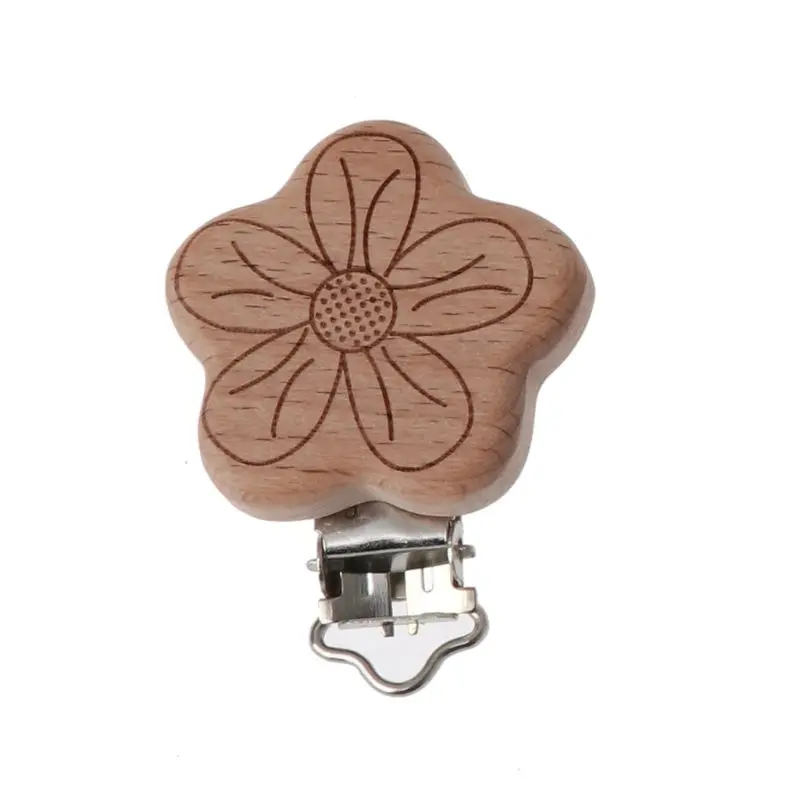 8 Стиль прекрасный деревянные соски с цепочкой натуральную древесину бука