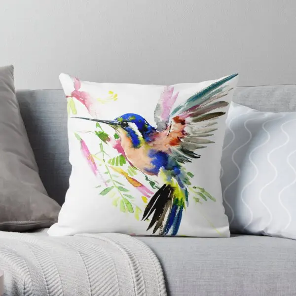 Наволочка с принтом летающей Колибри модная квадратная подушка для свадьбы