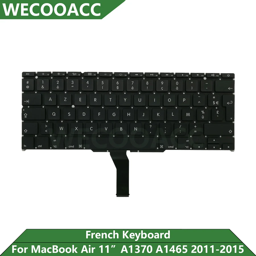 

Новая сменная клавиатура A1370 A1465 для Macbook Air 11 "Французская клавиатура 2011 2012 2013 2014 2015 года