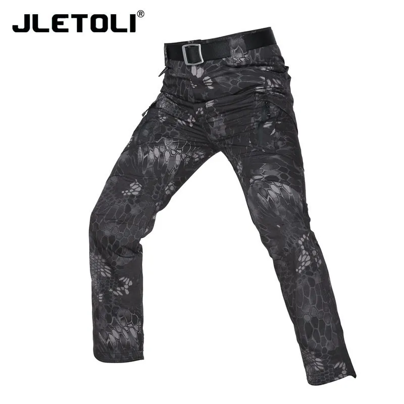 HMW JLETOLI походные теплые штаны, треккинговые штаны для альпинизма, уличные походные брюки, мужские брюки, зимние штаны, уличные мужские брюки - Цвет: HMW