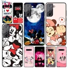 Мягкий черный Чехол LOVE Mickey And Minne для Samsung Galaxy S21 S20 FE Ultra S10 S10e Lite S9 S8 S7 Edge Plus, чехол для телефона
