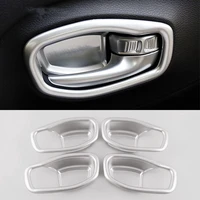4pcs abs matte car interior armrest handle door bowl cover styling accessories stickers 2015 2016 2017 for jeep renegade