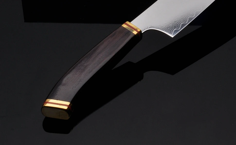 Кухонный нож шеф-повара Gyuto, японский нож VG10, дамасская сталь, кухонные ножи, ручная работа, кованые разделочные ножи, нарезка, приготовление фарша, 46