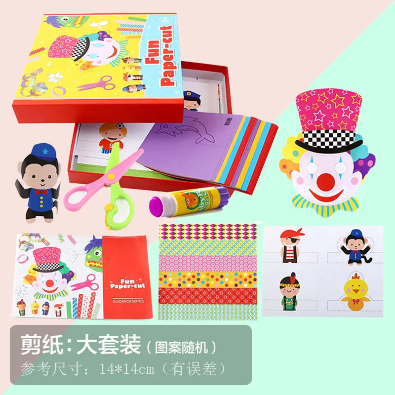 

Mother and baby three-dimensional paste paper puzzle handmade toys baby children's handmade 3d creative stickers stickers
