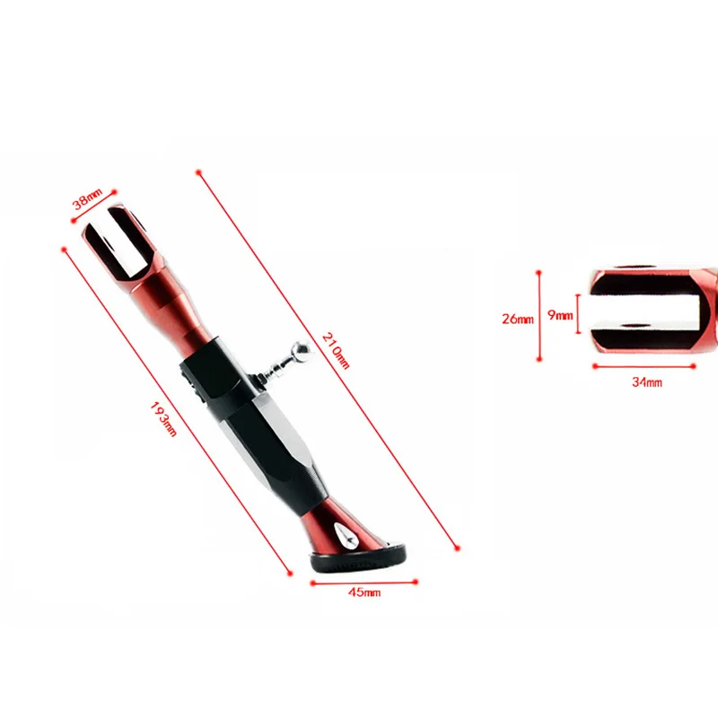 

Motorcycle Adjustable Height 21-25CM Motor Scooter Modified Foot Bracket CNC Aluminum Side Stand Kickstand Foot Support