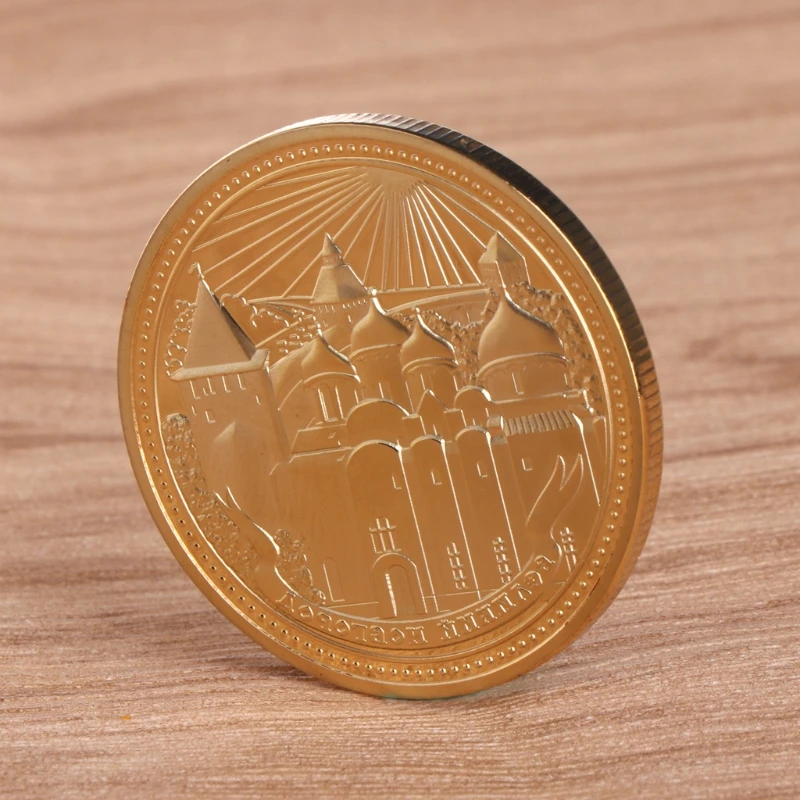 Памятная коллекция монет с имитацией русского золотого искусства|Безвалютные