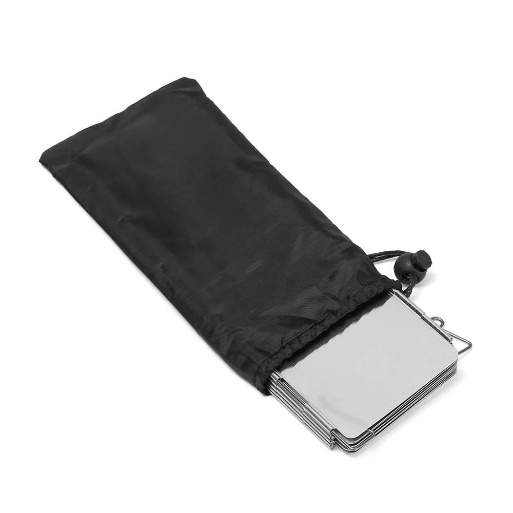 Складная Алюминиевая газовая плита с 9 пластинами ветрозащитная посуда для