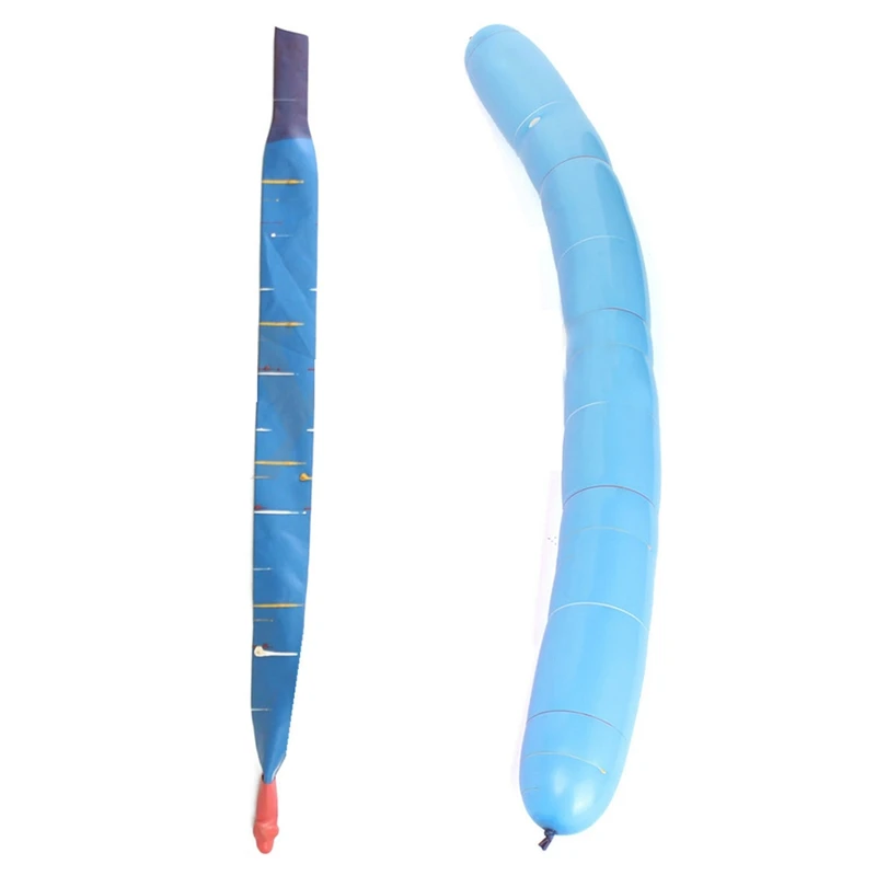 

100 x Assorted Colors Long Rocket Balloons with Tube Party Fillers Fun Toys Kids