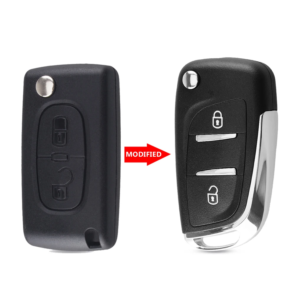 Ключ KEYYOU ASK FSK для Peugeot 207 307 407 208 308 408 607 Partner CE0523 Ce0536 433 МГц ID46 2/3 кнопки | Автомобили и