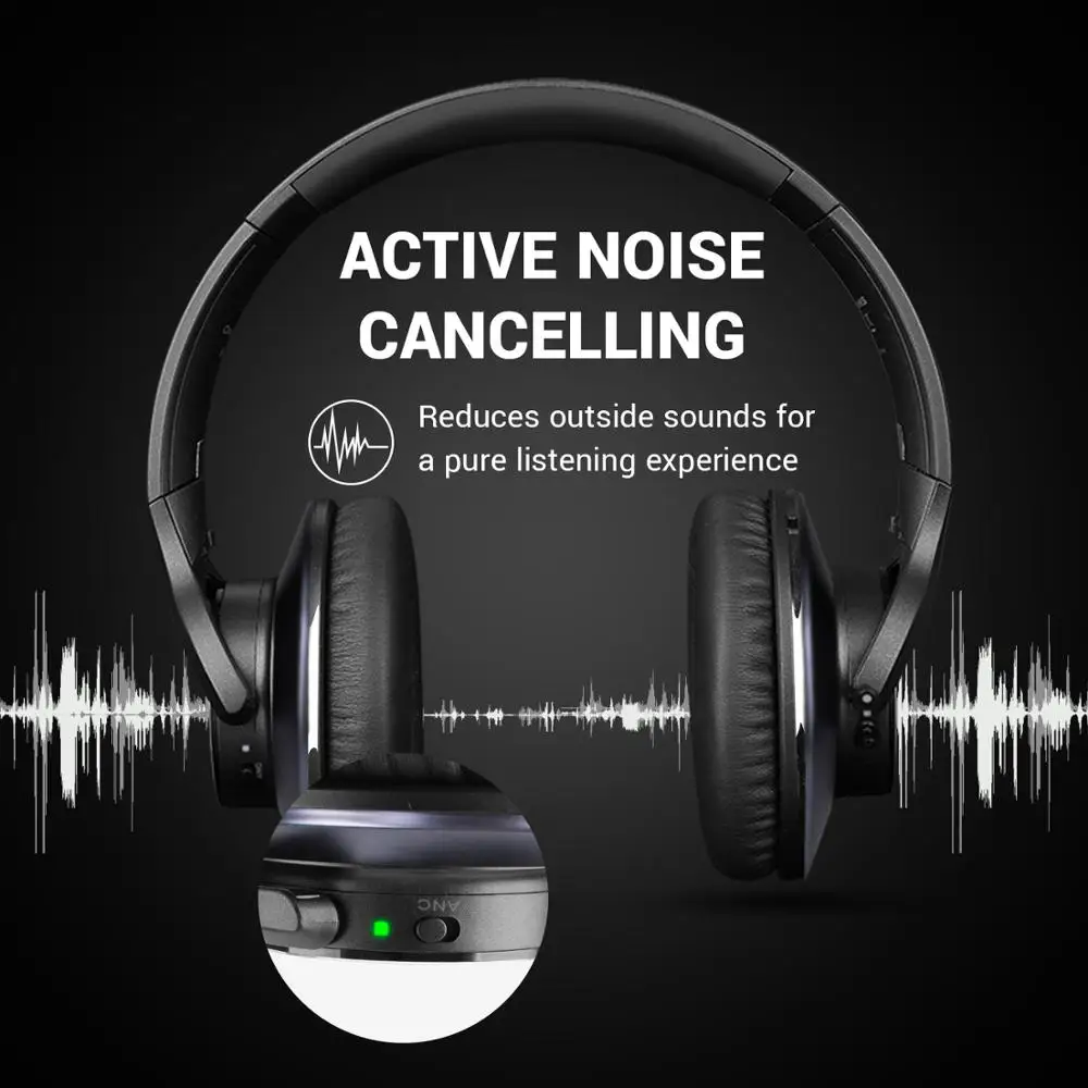 Беспроводные наушники Oneodio A10 ANC Bluetooth 5 0 Накладные с активным шумоподавлением