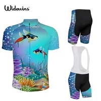 marine organism cycling jersey short sleeve jacket fish bicycle breathable cycling topwere sport jersey mens cycling jersey