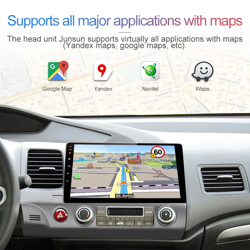 10 1 дюймов 2 Din Android 9 автомобильный радио мультимедиа 2DIN gps для Honda Civic 2006 2007 2008 2009 2010