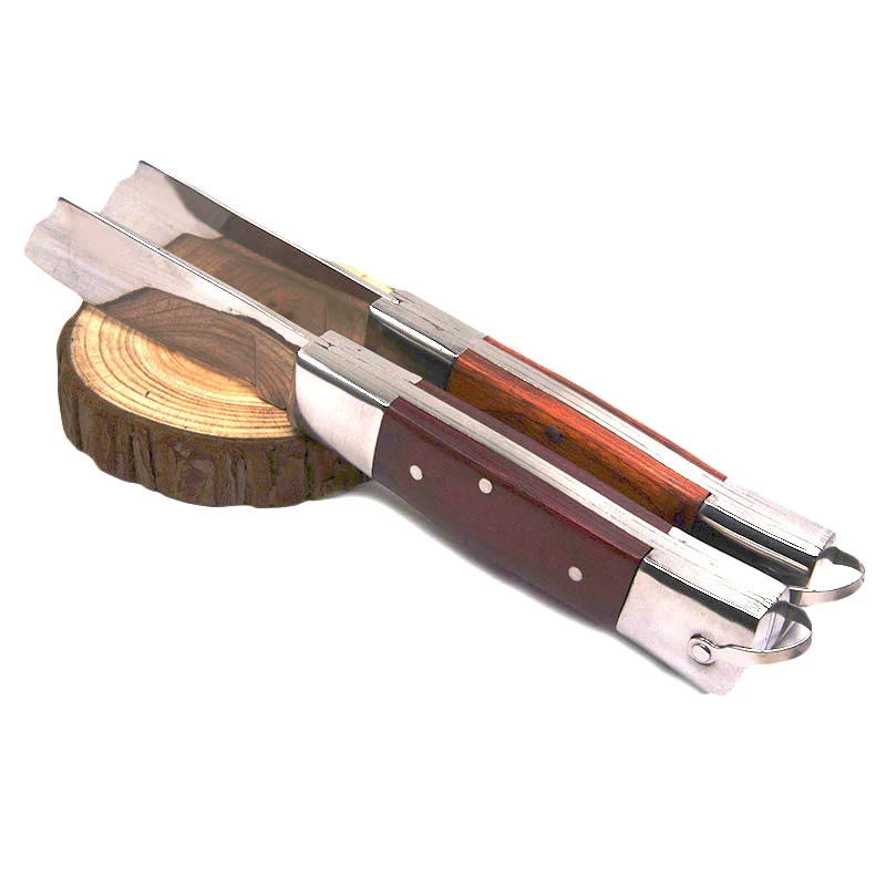 Складной карманный нож для выживания спасательный тактический с деревянной