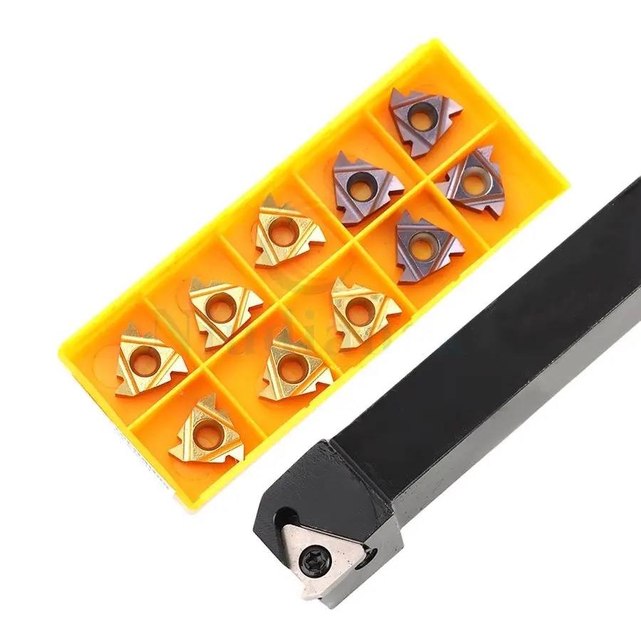 

SER1212H16 SER1616H16 SER2020K16 SER2525M16 External Thread Lathe Tool Holder 16ER AG60 16IR AG55 carbide thread turning inserts