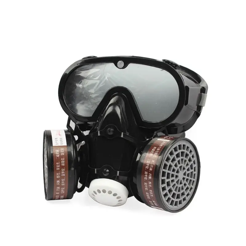 

2 в 1 промышленный пылезащитный лицевой Экран Защитная противогаз респиратор с фильтром защита рта химические маски маска антивирусная мас...