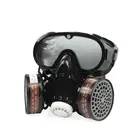 2 в 1 промышленный пылезащитный лицевой Экран Защитная противогаз респиратор с фильтром защита рта химические маски маска антивирусная маски защитные для лица