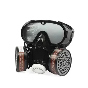 2 в 1 промышленный пылезащитный лицевой Экран Защитная противогаз респиратор с фильтром защита рта химические маски маска антивирусная маски защитные для лица