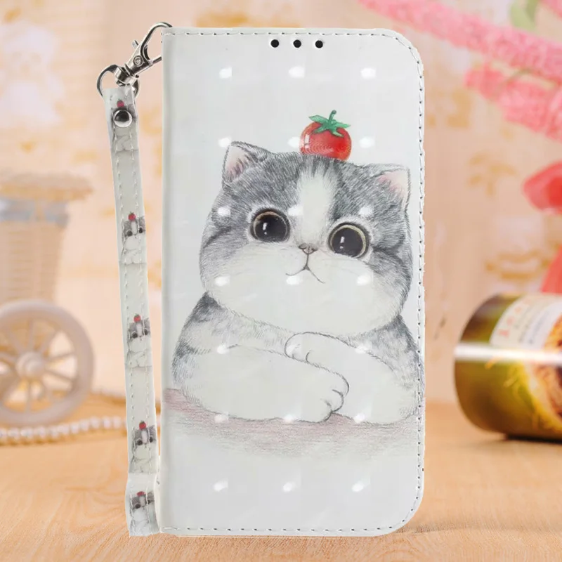 Кожаный чехол кошелек с 3D цветами для ASUS Zenfone 4 Max Plus Pro ZC554KL ZC520TL 5 ZE620KL 5Z ZS620KL M1 ZB555KL