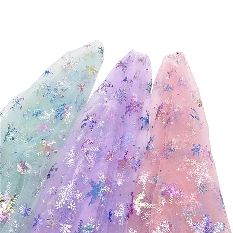 Цветные градиентные тюлевые ткани 100x150 см для рукоделия украшение волос ручной