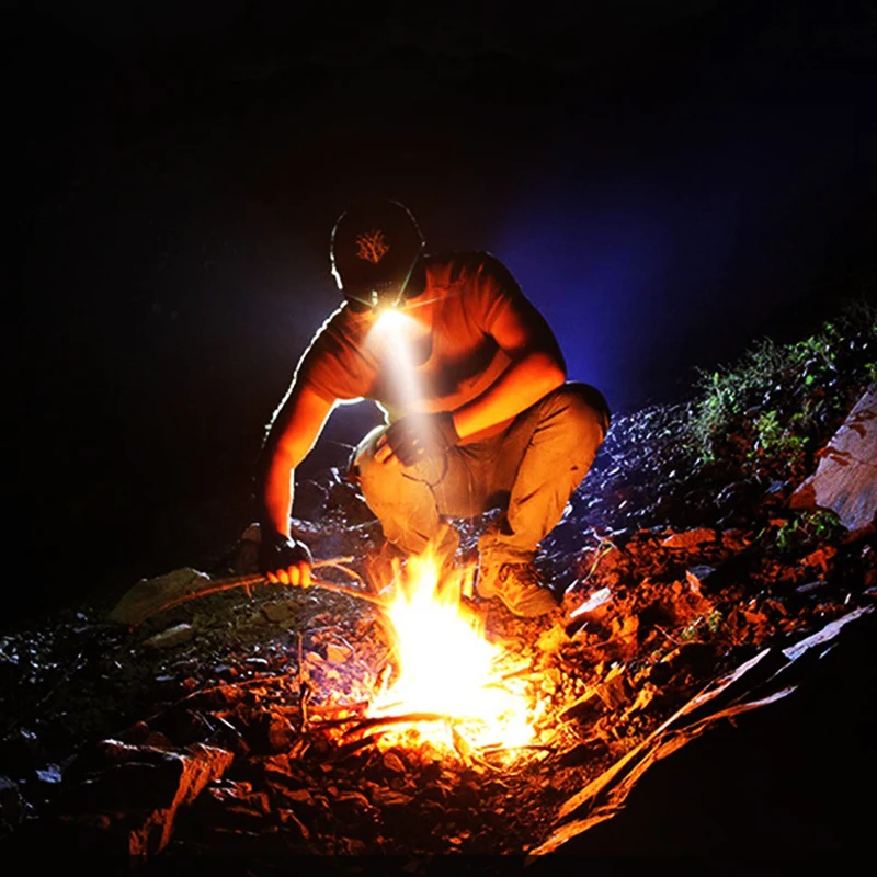 Светодиодный налобный фонарь ZK20 Ультраяркий с датчиком громкой связи