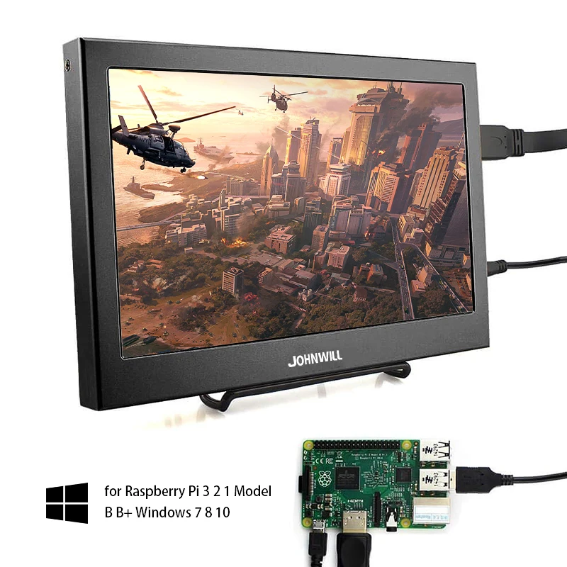 10,1 дюймов ips 1920x1200 HD разрешение портативный lcd игровой монитор ПК для PS3/PS4/XBOx360 с интерфейсом VGA/HDMI Встроенный динамик