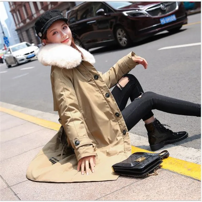 Зимняя женская куртка 2019 Офисная Женская парка пуховое хлопковое пальто с