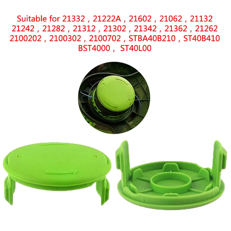 

1Pc/2Pcs Replacement Grass Cutter Trimmer Spool Cap For 21262, 2100202, 2100302, 2100702 New
