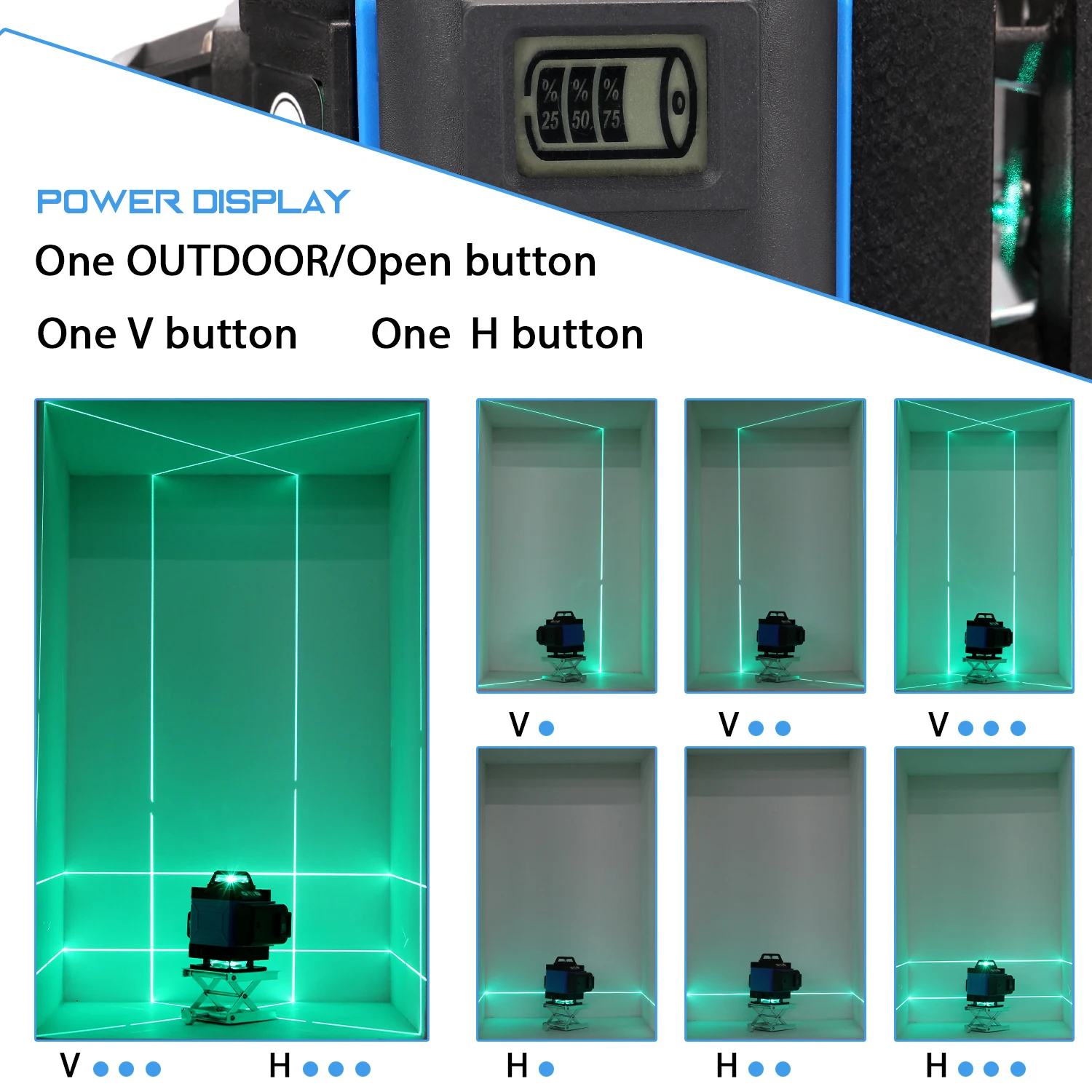 Многофункциональный самонивелирующийся лазерный уровень 16 линий 360 градусов |