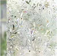 yajing window film privacy sun blocking removable window sticker decorative glass film stained glass window decals for home