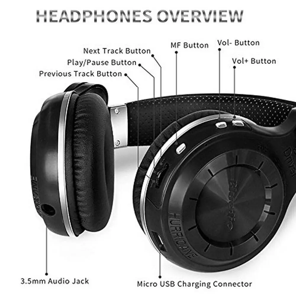 Беспроводные Bluetooth-наушники Bluedio HT версия T2 + 5 0 стерео Bluetooth-гарнитура встроенный