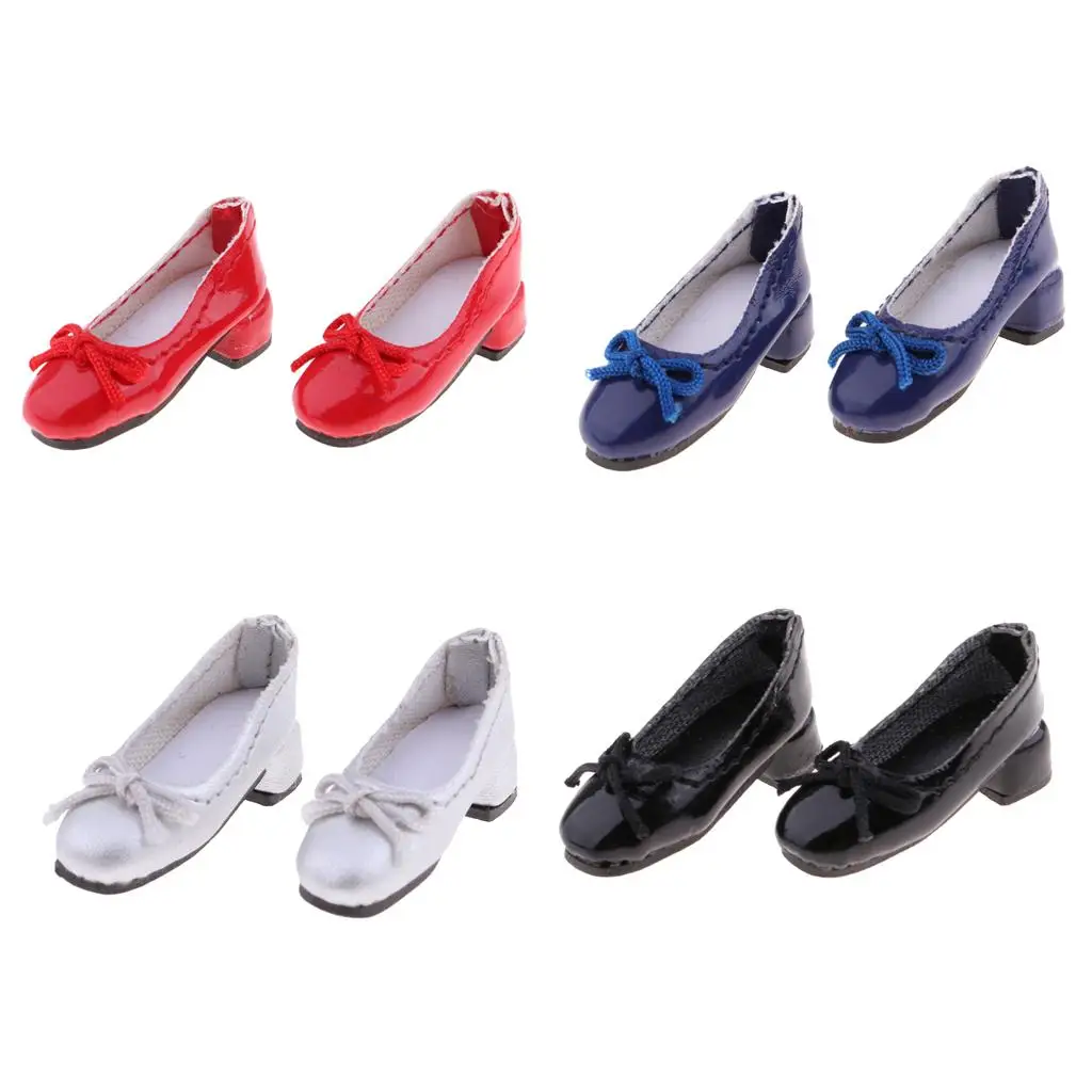 

1 Pair Casual Party Daily Wear Leather Shoes for 1:6 BJD Doll Dress Up