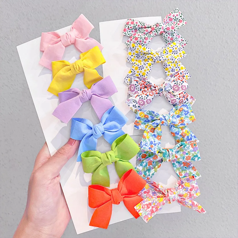 

Korean Bowknot Hairpin Little Fresh Flowers Hairpin Bangs Clip Side Clip Barrette Hair Claws Women Girls Fashion Hair Accessorie