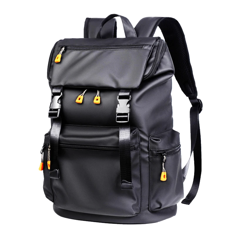 

Large Capacity Men Back Pack Oxford Waterproof Black Casual Usb Men's Backpack