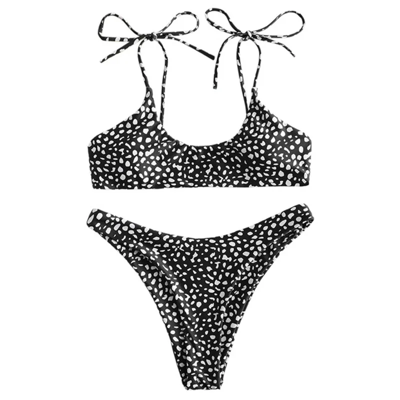 

Luren Bikini 2021 Split Sexy Printed Swimsuit Thong 2 Piece Set Bathing Suit Push Up Plus Size Swimwear