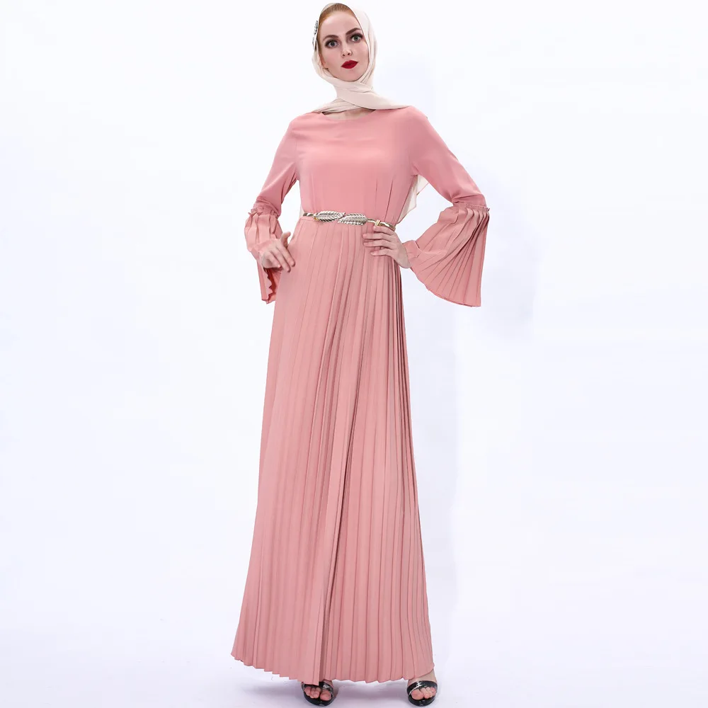 Роскошное мусульманское плиссированное платье Abaya Mubarak Niqab сексуальное кимоно