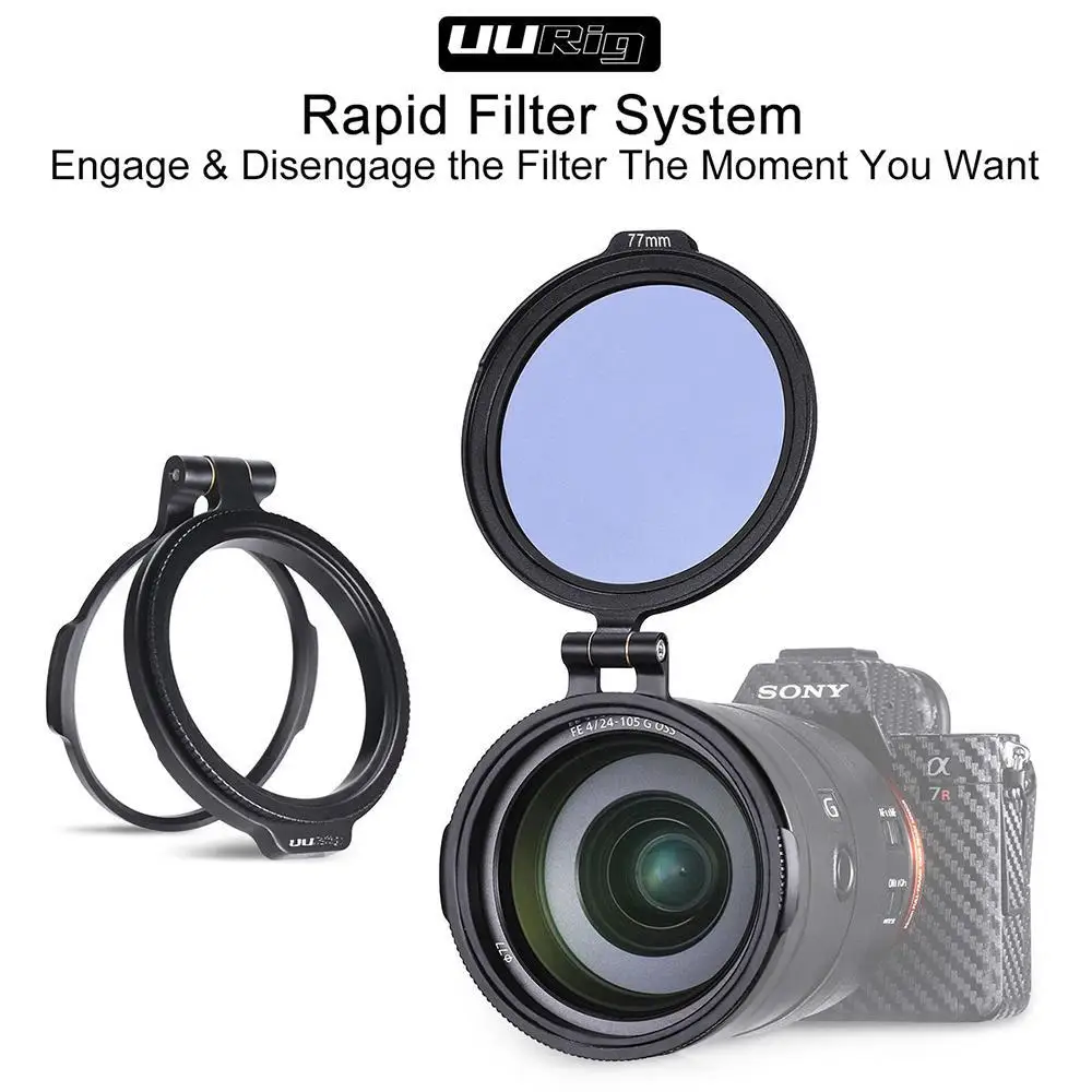 UURig RFS ND фильтр быстросъемное кольцо аксессуар для камеры DSLR Быстрый переключатель кронштейн DSLR Объектив монтаж с защелкой клип