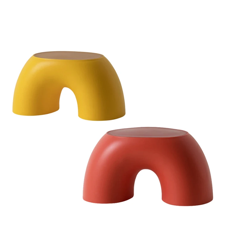 

Rainbow Simple Circular Small Bench Home Children's Stool Non-Slip