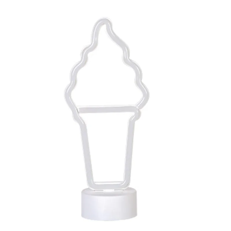 Светодиодный неоновый светильник неоновая вывеска лампа для мороженого