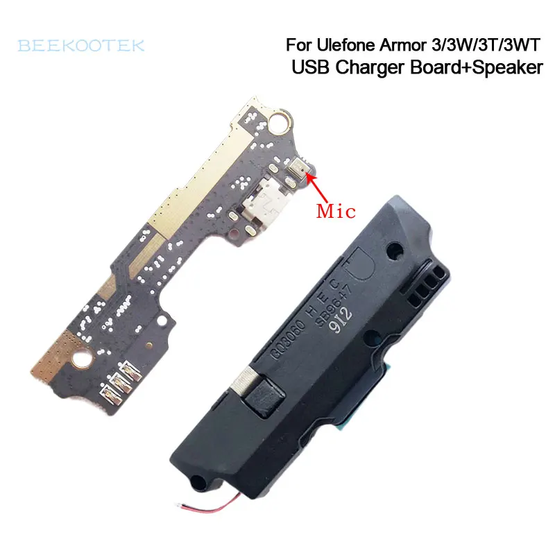 

Original USB Plug Charge Board Mic With Speaker Inner Loud Speaker Buzzer Ringer Horn For Ulefone Armor 3 3W 3T 3WT Smartphone